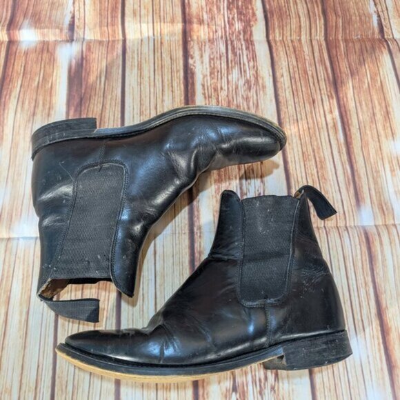 Northampton Women's Black Slide-on Leather Ankle Chelsea Boots Size 6 - Picture 5 of 10